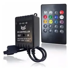 Controle Rítmico Sensível Ao Som Para Fita Led Rgb 3528 5050