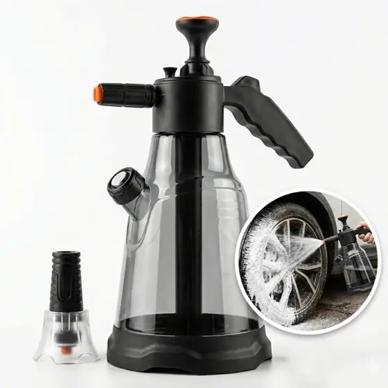 Pulverizador Manual 2,3L Alta Pressão Snow Foam Carro Jardim Borrifador