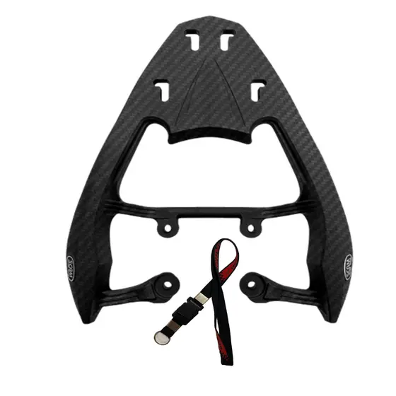 SUPORTE BAGAGEIRO BAÚ SUPERIOR TRASEIRO ALTA RESISTÊNCIA FIBRA CG FAN START 125 150 160 - 2014 EM DIANTE - SCAM
