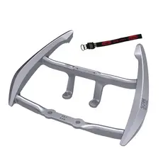 ALÇA ESPORTIVA CG FAN 125/150 ALUMINIO 2002 ATE 2008 - PRATA - SCAM