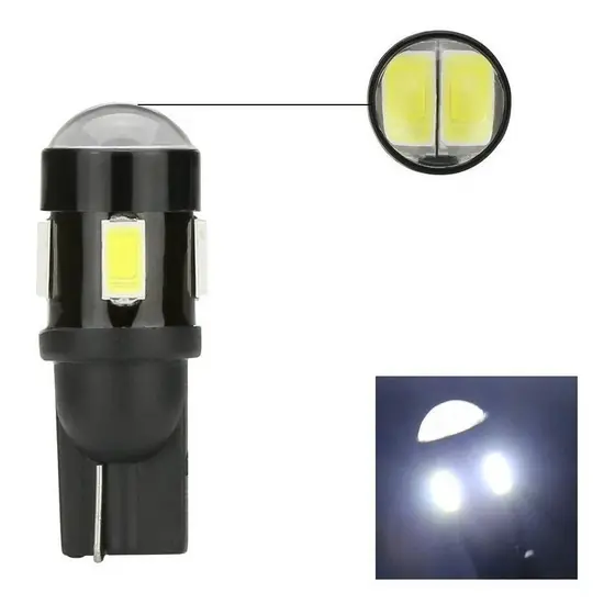 Unidade Lâmpada Pingo T10 6 Leds com Projetor
