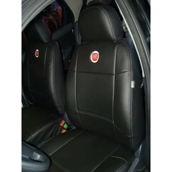 Capa Banco Carro Couro P/ Fiat Strada Cabine Simples 1999 a 2021