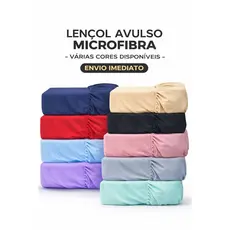 Lençol Solteiro Avulso com Elástico 0,88m x 1,88m x 0,20m de Altura