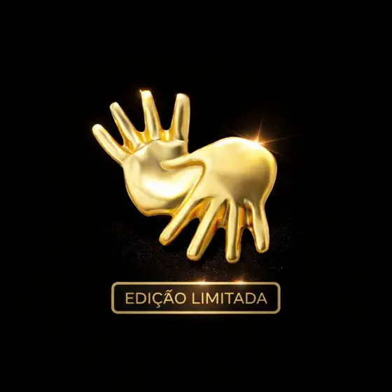 Broche libras com flash de ouro modelo minimalista - Qualidade Brilho Notável
