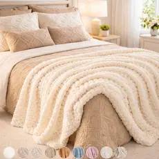 Cobertor Queen  Grosso Flannel Utrasoft Aveludado 2,40m x 2,20m - Fluffy | Willow/siberia/polar