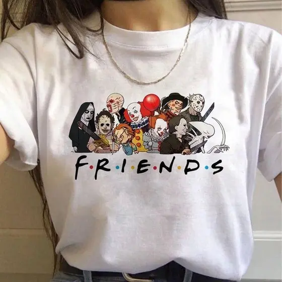 Camisa Camiseta Friends Terror Vilões Filme Unissex