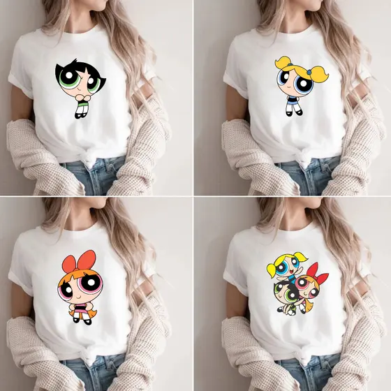 Camisa Unissex Super Poderosas Docinho Lindinha Florzinha envio imediato