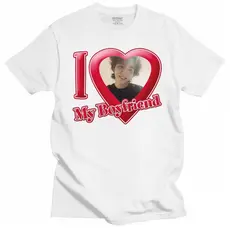 Camiseta Unissex I Love My Boyfriend Suga Of BTS Agust D K-Pop