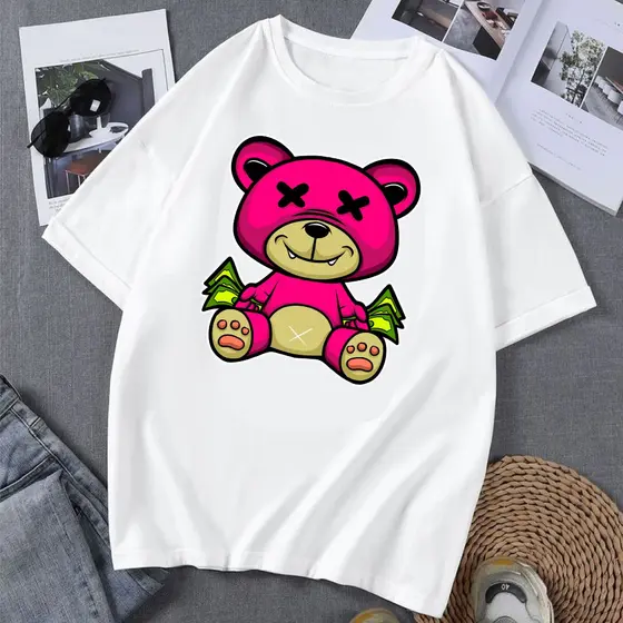 Camisa Urso Money Streetwear T- shirt Unissex Moda Urbana