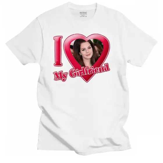 Camiseta I love my Girlfriend  Lana Del Rey Cantora - Music Pop