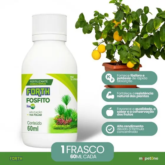 Fertilizante Forth Fosfito de Potássio Fosway 60ml Concentrado - Forth