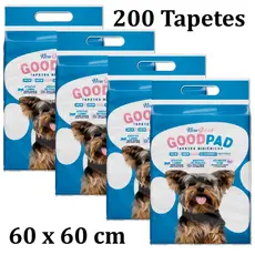 Kit 4 Tapete Higiênico PetLike Good Pad 60x60 - 50 Unidades