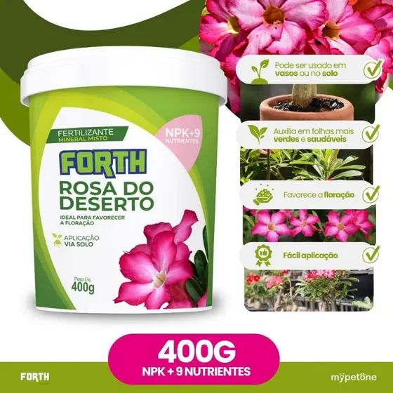 Adubo Fertilizante Forth Rosa do Deserto - 400 g
