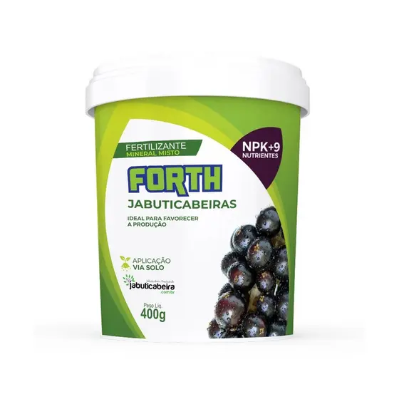 Forth Jabuticabeiras 400g Fertilizante Adubo - Forth Jardim