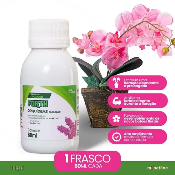 Fertilizante Liquido Forth Orquidea Floração - 60ml - Adubo