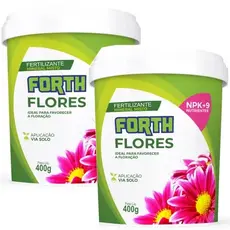 Kit 2 Adubo Fertilizante Forth Flores 400g - Jardineira