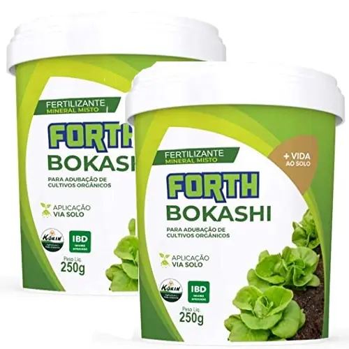 Kit 2 Adubo Fertilizante Forth Bokashi 250g P/ Cultivos Orgânico
