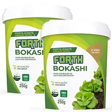 Kit 2 Adubo Fertilizante Forth Bokashi 250g P/ Cultivos Orgânico