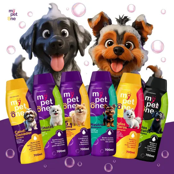 Shampoo e Condicionador Premium 700 mL Cães e Gatos Mypetone