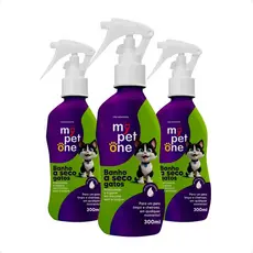 Kit 3 Banho a Seco para Gatos 300mL - MyPetOne