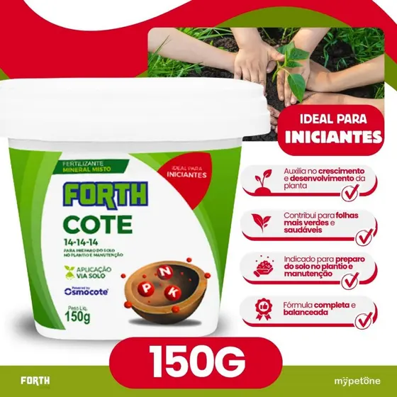 Cote 14-14-14 Fertilizante Mineral Forth - 150g