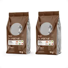 Kit 2 Ração Quatree Supreme Cães Sênior +7 Raças Pequenas - 1Kg