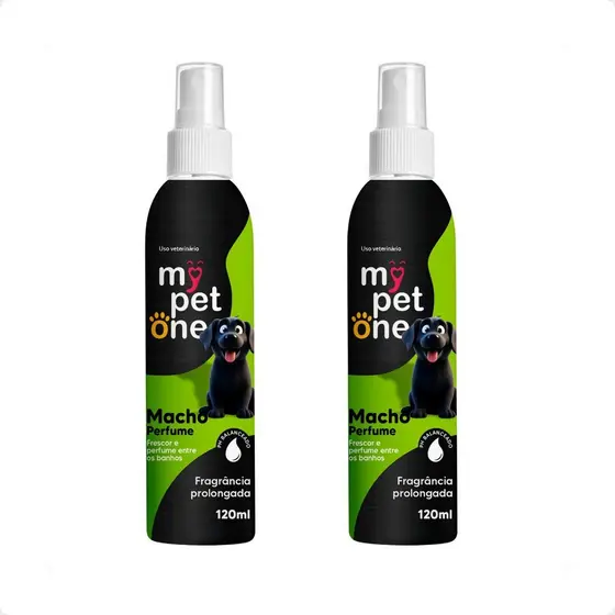 Kit 2 Perfume Colônia Macho 120 Ml Cheirinho De Banho - MyPetOne