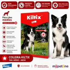 Kiltix Elanco Coleira Antipulgas e Carrapatos - Tam. M