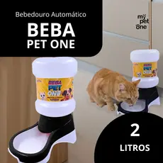 Bebedouro Automático Beba Pet One Preto Galão - 2 Litros