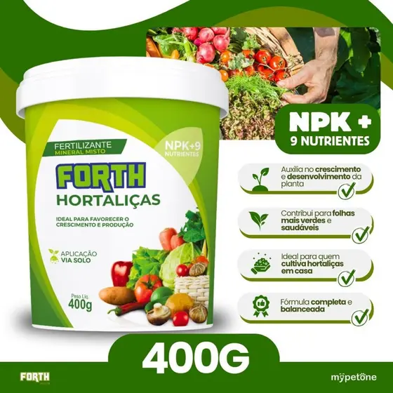 Adubo Fertilizante Forth Hortaliças - 400g