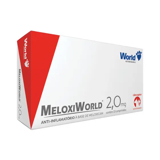 MeloxiWorld 2,0mg para Cães e Gatos de 20kg - 10 Comprimidos