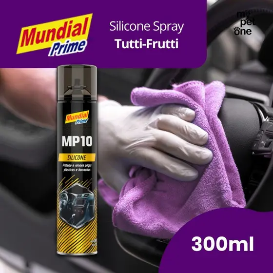 Silicone Antiestático Restaurador de Painel Spray Tutti Frutti 300ml - MP10 Mundial Prime