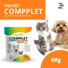 Suplemento Compplet Mix Pet A-Z Organnact 60g Para Cães e Gatos