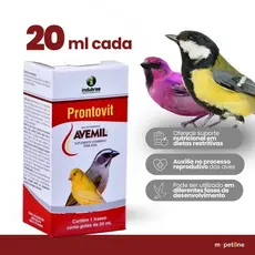 Avemil Prontovit 20ml Indubras Suplemento Para Pássaros e Aves