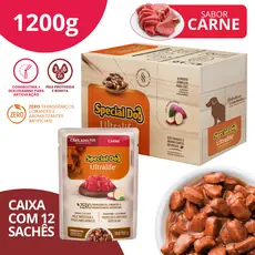 Caixa 12 Sachê Special Dog Ultralife Raças Pequenas Sabor Carne - 100g