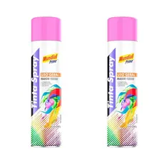 Kit 2 Tinta Spray Mundial Prime Rosa - 400ML
