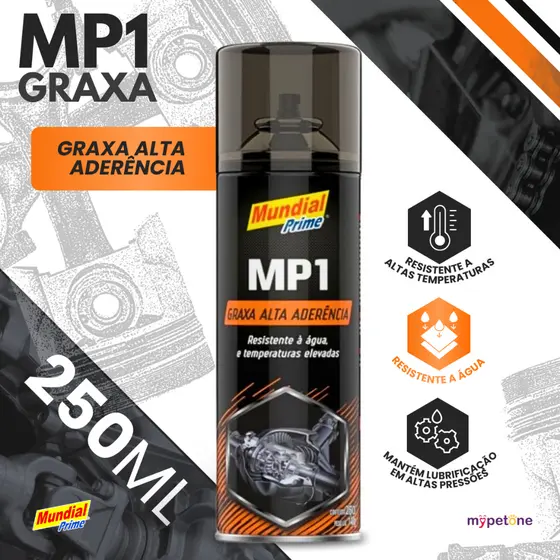 Graxa Alta Aderência MP1 Spray 250ml - Mundial Prime