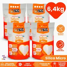 Areia Sílica Fina Great Pets para Gatos - 1,6Kg a 6,4Kg