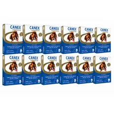 Canex Composto (10Kg) 12 Blísteres C/ 4 Comprimidos (Caixa Fechada) - Vermífugo P/ Cães