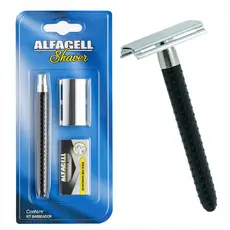 Kit Barbeador Clássico Com Lâmina Aço Inox Alfacell