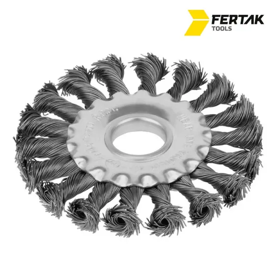 Escova de Aço Circular Torcida 115mm – Fertak Tools