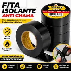 Fita Isolante Antichama Preta Fertak Tools