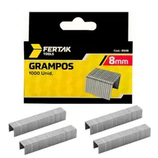 Grampo 8mm Grampeador Tapeceiro Kit Galvanizado