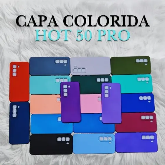 Capa Colorida Compatível com Infinix Hot 50 Pro | Proteção Antimpacto e Estilo 📱