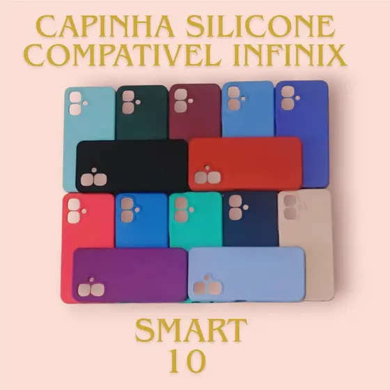 Capa Aveludada Compatível C/ Infinix Smart 10/Pop 10 - Toque Macio