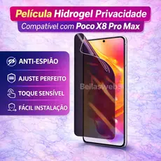 Película Hidrogel Privacidade para Poco X8Pro/Poco X8 Pro Max – Proteção Anti‑Espião.