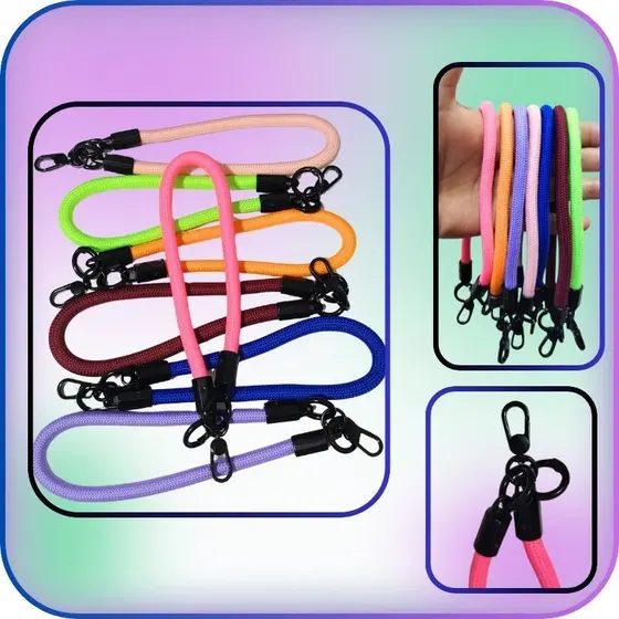 📱 Corda de Celular Pequena e Grossa 20cm • Sem Brilho • Super Resistente e Confortável 💪✨