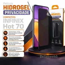 Película Hot 70 INFINIX Hidrogel Privacidade 🔏 cobertura total