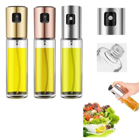 Spray De Azeite Borrifador Pulverizador Dosador 100 ml Vinagre Óleo Shoyu  Diversos Temperos  - Recipiente Culinário