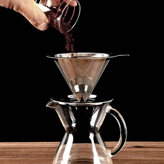 Coador De Café Inox Permanente Não Utiliza Filtro Tamanho 103